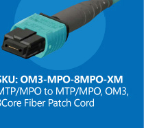 MPO，OM3,8Core Fiber Patch Cord