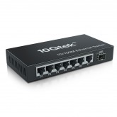 8-Port Fast Ethernet Desktop Fiber Switch, with SFP slot