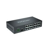 17-Port Fast Ethernet Switch, with 1 SFP slots (1000M), Unmanaged, without Transceiver