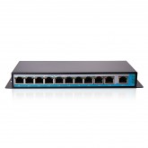 10Gtek 11-Port PoE Switch, with 8x 10/100Mbps PoE Ports, Unmanaged, 802.3af, 96W Power Budget, application for Access points, VoIP phone, IP Camera