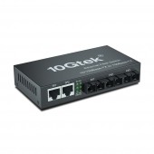 5-Port Fast Ethernet Desktop Fiber Switch- with -3- SC Fiber- 20 km