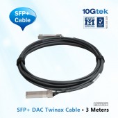 For Arista, CAB-SFP-SFP-3M,10GBASE-CR SFP+ DAC Cable 3 Meters 