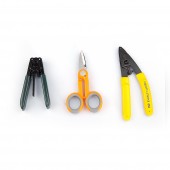 Fiber Stripping Pliers- Leather Wire Stripper and Kevlar Scissor