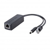 Active POE Splitter Adapter, 48V to 12V, IEEE 802.3af/at Compliant 10/100/1000Mbps up to 100 Meters for Surveillance Camera, Wireless Access Point and VoIP Phone