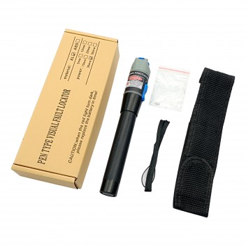 Visual Fault Locator 30mW, Tester Penna Luce Rossa Per Fibra Ottica, 30 Km, Con Adattatore FC/LC, Kit Completo - 2