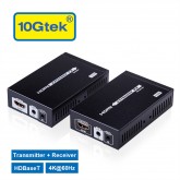 HDMI Extender 4K@60Hz HDBaseT Ethernet Network Extender 328-Ft (100M) over RJ45 CAT6 Cable 