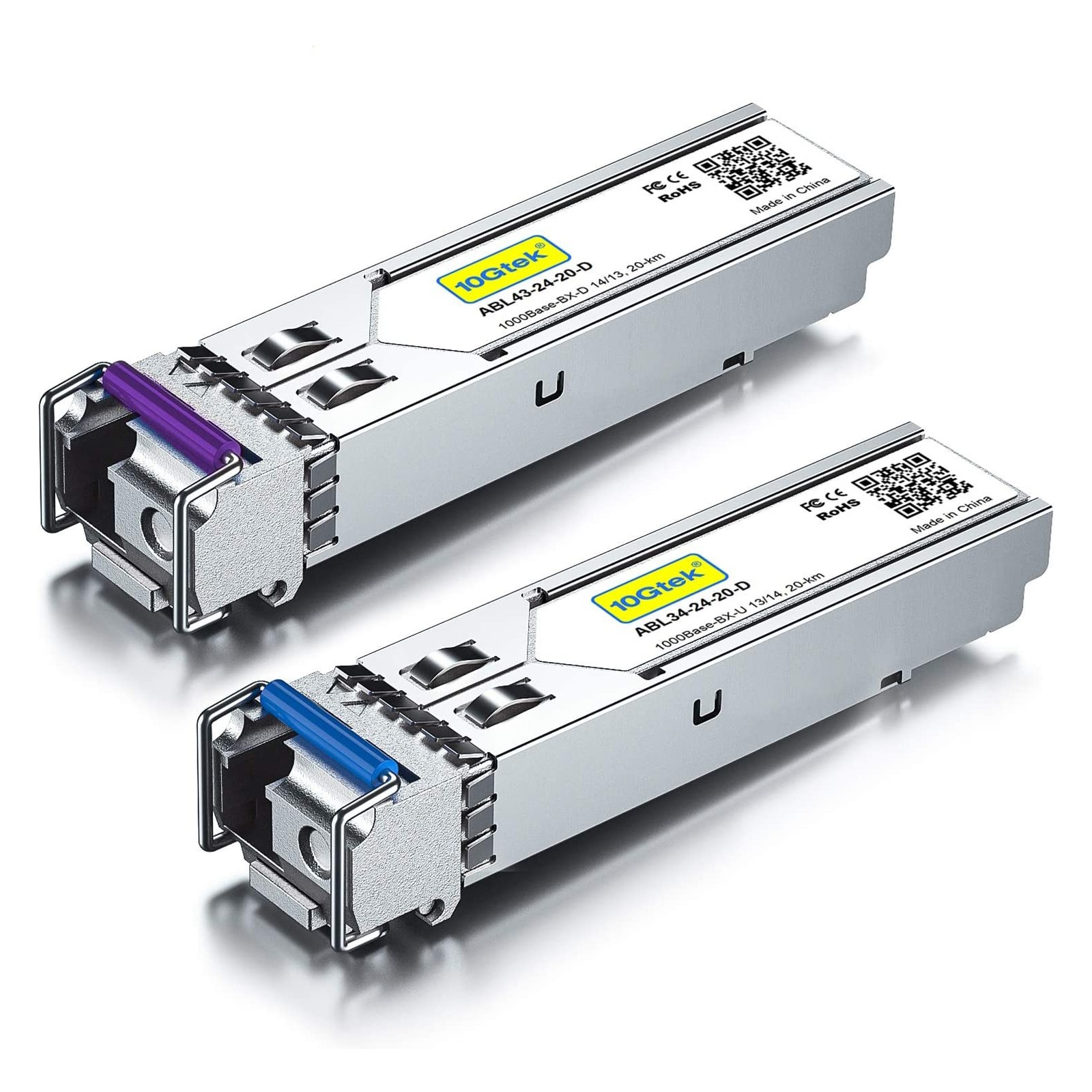 A Pair of 1.25G SFP BiDi Transceivers, up to 20 km