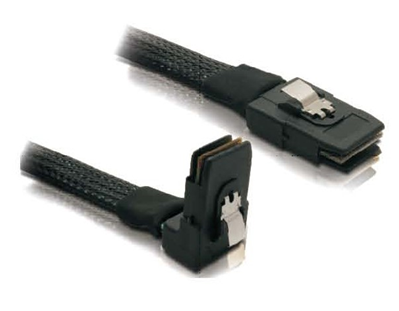 SFF-8087 SAS to SFF-8087(90～Angle)Internal Cable Assemblies, 0.5-Meter