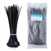 Nylon Zip Ties(100 pcs), 8 x 0.18 inch, Black, UL Certified