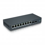 10-Port 1.25G Desktop Fiber Switch, with (2) SFP slots