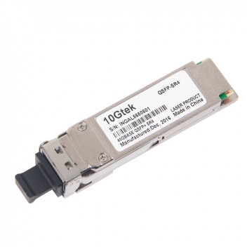 Brocade 40G-QSFP-SR4, Industry-standard MTP (MPO) 1X8 or 1X12 ribbon cable connector,100m link lengths on OM3 MMF,150m link lengths on OM4 MMF 2