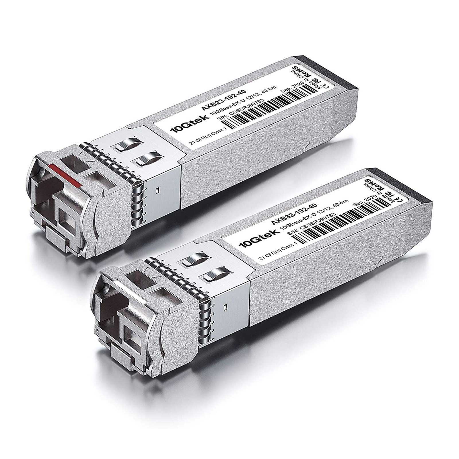 A Pair of 10G SFP+ Bidi Transceivers, up to 40 km