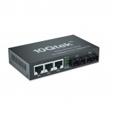 5-Port Fast Ethernet Desktop Fiber Switch, with (2) SC Fibers, 20 km