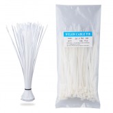 Nylon Zip Ties(100 pcs), 6 x 0.14 inch, White, UL Certified