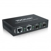 4-Port 1.25G Desktop Fiber Switch, with (2) SFP slots