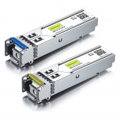 A Pair of 1.25G SFP BiDi Transceivers, up to 20 km (for Media Converter)