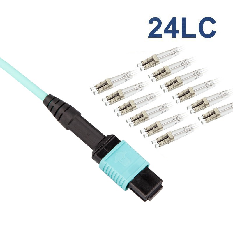 MPO to 24x LC, Multimode OM4 50/125μm